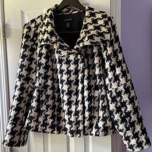 Lane Bryant Houndstooth Moto jacket